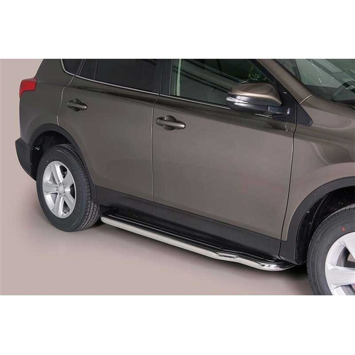 Estriberas Toyota Rav 4 2013+ Inox C/ Plataforma
