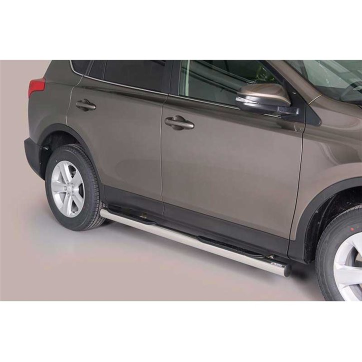 Marche Pieds Toyota Rav 4 2013+ Inoxydable Tube 76MM