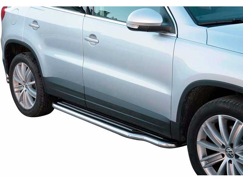 Marche Pieds VW Tiguan 08-11 Inoxydable Avec Plateforme Marche Pieds VW Tiguan 08-11 Inoxydable Avec Plateforme
