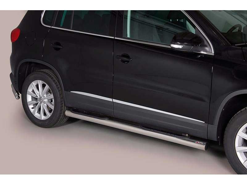 Marche Pieds VW Tiguan 11-15 Inoxydable Tube 76MM Marche Pieds VW Tiguan 11-15 Inoxydable Tube 76MM