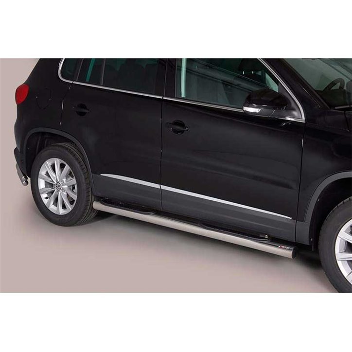 Marche Pieds VW Tiguan 11-15 Inoxydable Tube 76MM