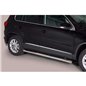 Marche Pieds VW Tiguan 11-15 Inoxydable Tube 76MM Marche Pieds VW Tiguan 11-15 Inoxydable Tube 76MM