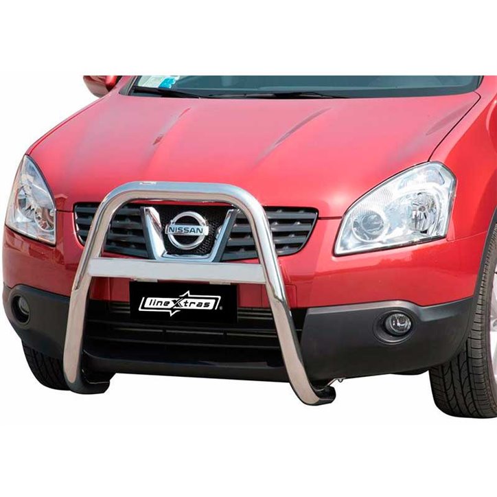 Defensa Nissan Qashqai 07-10 Inox