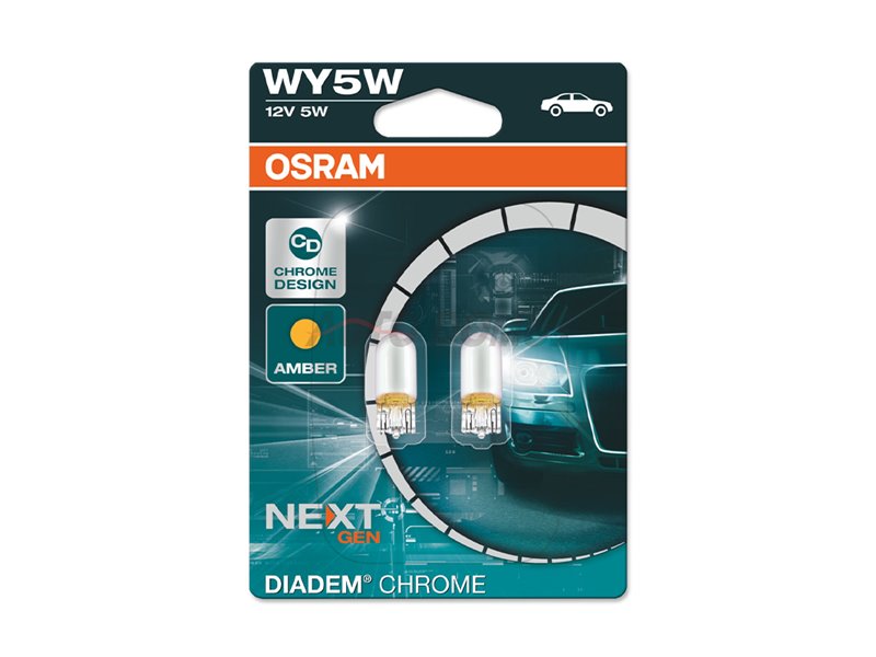 Kit 2 Lámparas WY5W 12V/5W OSRAM Diadem Chrome® NEXT GEN