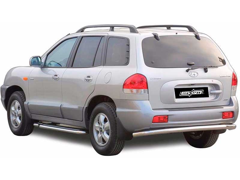 Protecção Traseira Hyundai Santa Fe 05-06 Inox 63MM Protecção Traseira Hyundai Santa Fe 05-06 Inox 63MM