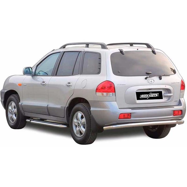 Protecção Traseira Hyundai Santa Fe 05-06 Inox 63MM