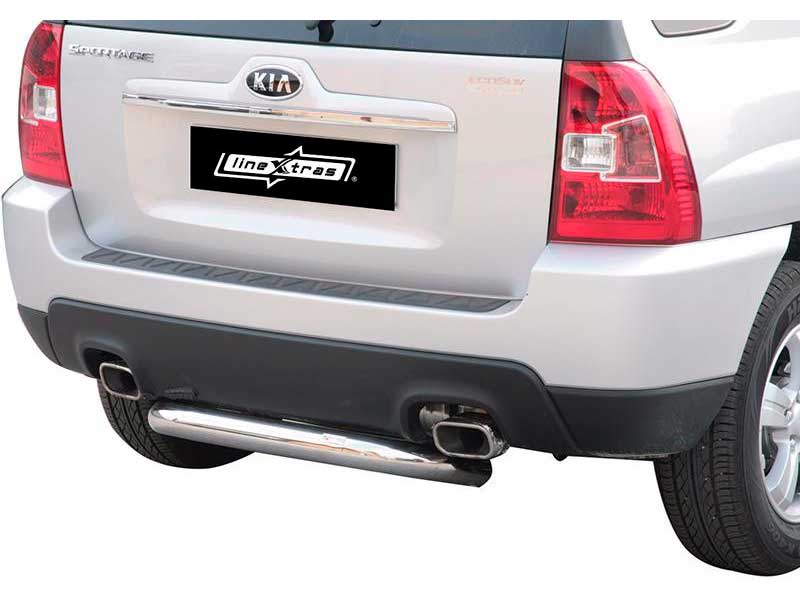 Rear Protection KIA Sportage 08-10 Stainless Steel 76MM Rear Protection KIA Sportage 08-10 Stainless Steel 76MM