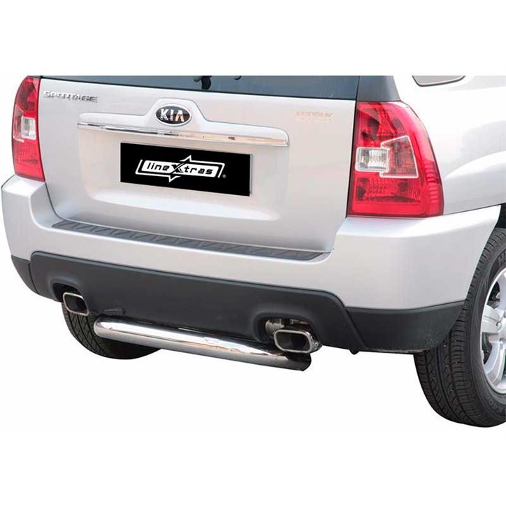 Protection Arrière KIA Sportage 08-10 Inoxydable 76MM