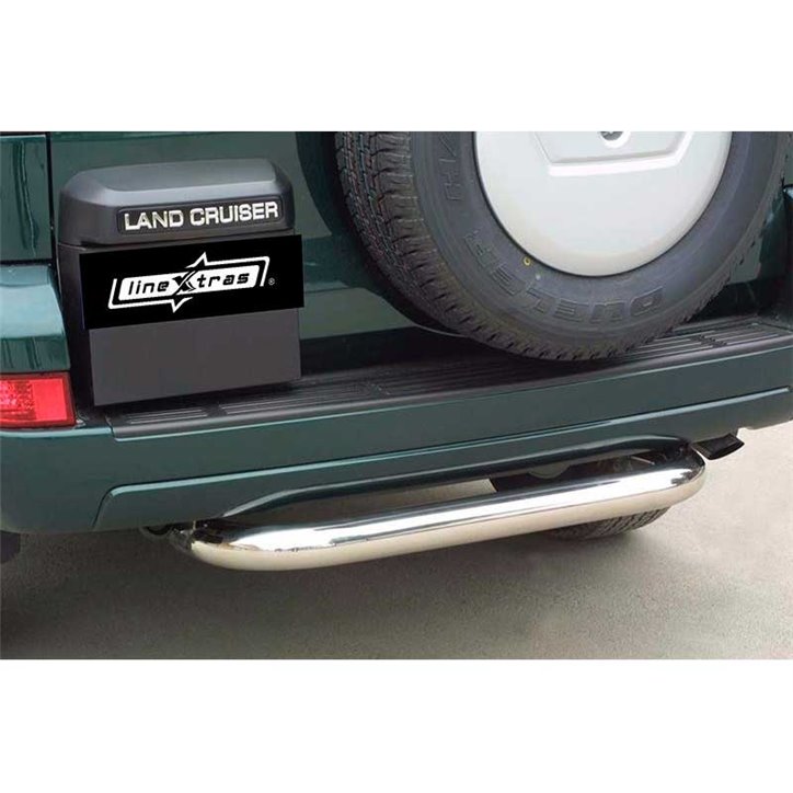 Protección Trasera Toyota Land Cruiser KDJ 120/125 Inox 76MM