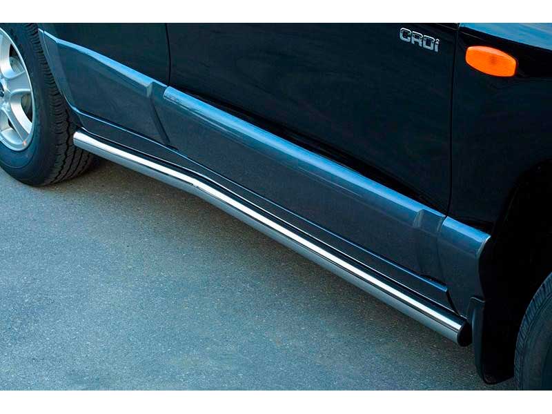 Proteções Laterais Hyundai Santa Fe 00-04 Inox Tubo 63MM Proteções Laterais Hyundai Santa Fe 00-04 Inox Tubo 63MM