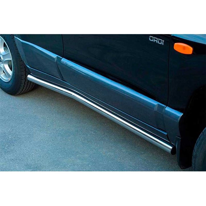 Proteções Laterais Hyundai Santa Fe 00-04 Inox Tubo 63MM
