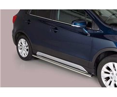 Side Protections Suzuki SX4 S-Cross 2013+ Stainless Steel Oval