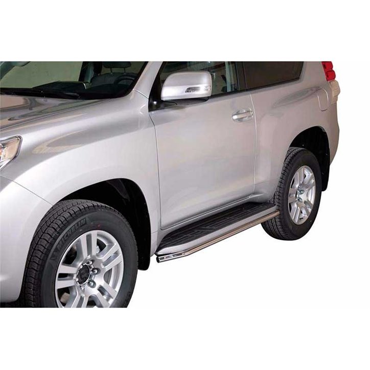 Proteções Laterais Toyota Land Cruiser 150 2009+ 3P Inox Tubo 40MM