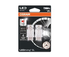 [06.3157DRP-02B] Kit 2 LED Lamps P27/7W 12V/1.7W OSRAM LEDriving® SL RED