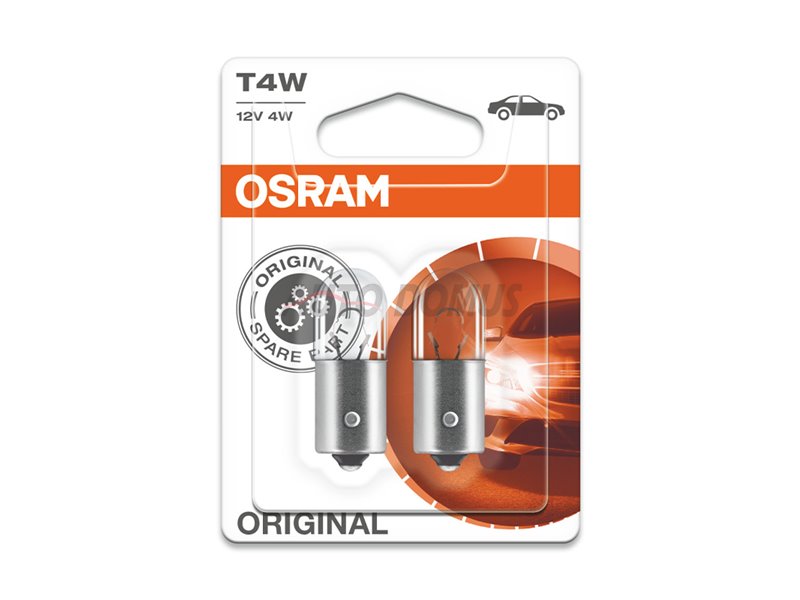 Kit 2 Lamps T4W 12V/4W OSRAM Original Line®