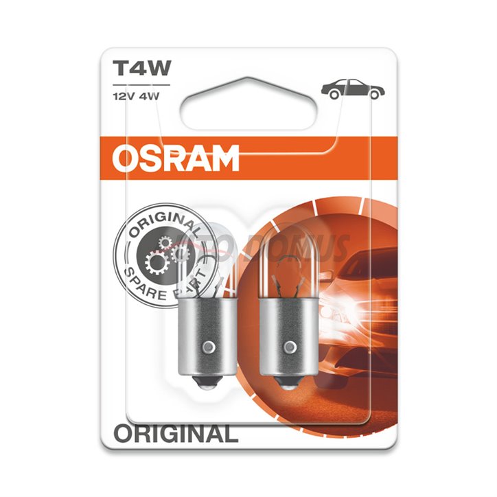[06.3893-02B] Kit 2 Lamps T4W 12V/4W OSRAM Original Line®