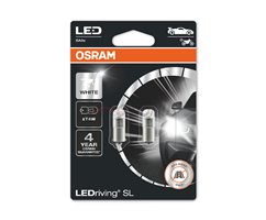 [06.3893DWP-02B] Kit 2 Lâmpadas LED T4W 12V/1W OSRAM LEDriving® SL WHITE