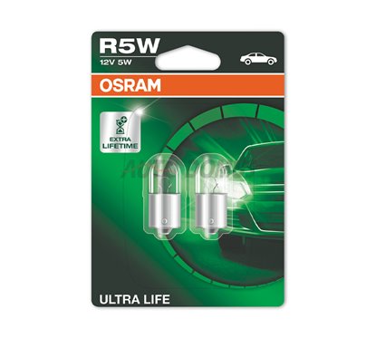 [06.5007ULT-02B] Kit 2 Lâmpadas R5W 12V/5W OSRAM Ultra Life®