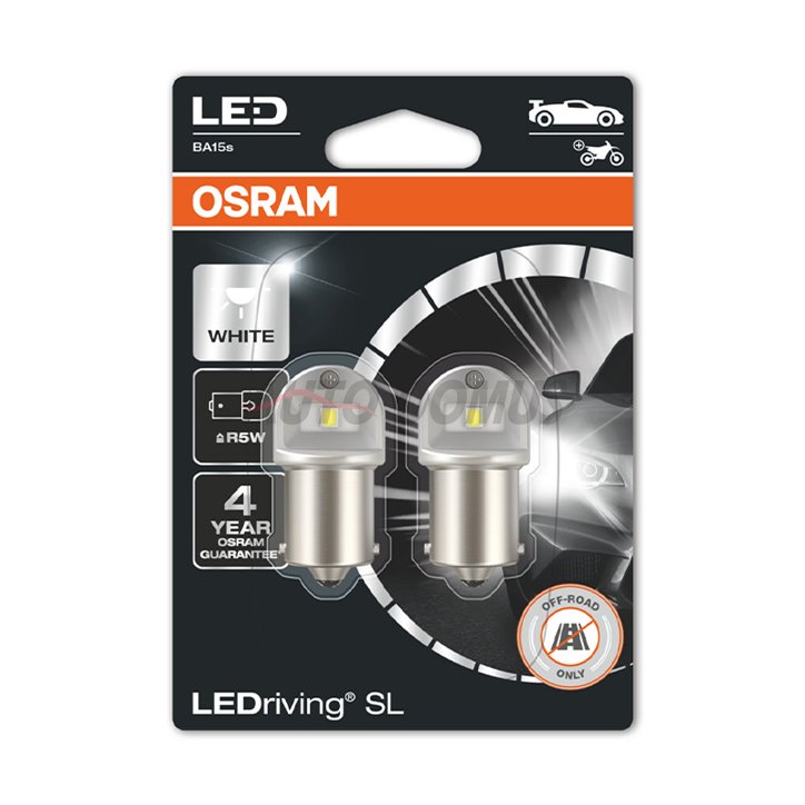 [06.5008DWP-02B] Kit 2 LED Lamps R10W 12V/1.2W OSRAM LEDriving® SL WHITE
