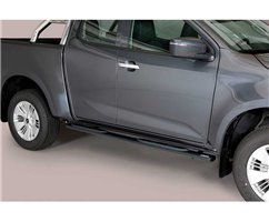 Side Steps Isuzu D-Max 2020+ Space Cab Stainless Steel Black GPO