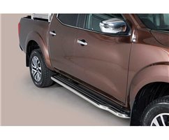 Estribos Nissan NP300 D23 2016+ CD Inox C/ Plataforma