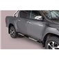 Marche Pieds Toyota Hilux Revo 2016+ DC Inoxydable Noir DSP Marche Pieds Toyota Hilux Revo 2016+ DC Inoxydable Noir DSP