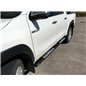 Marche Pieds Toyota Hilux Revo 2016+ DC Inoxydable Noir DSP Marche Pieds Toyota Hilux Revo 2016+ DC Inoxydable Noir DSP
