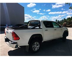 Marche Pieds Toyota Hilux Revo 2016+ DC Inoxydable Noir DSP