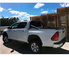 Marche Pieds Toyota Hilux Revo 2016+ DC Inoxydable Noir DSP