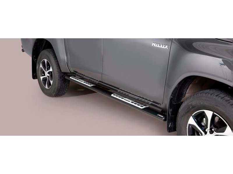 Side Steps Toyota Hilux Revo 2016+ EC Stainless Steel Black DSP Side Steps Toyota Hilux Revo 2016+ EC Stainless Steel Black DSP