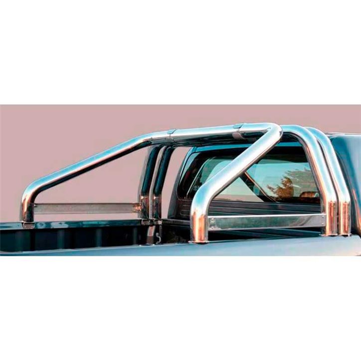 Double Roll-Bar Ford Ranger 07-09 DC Stainless Steel W/O Brand Logo