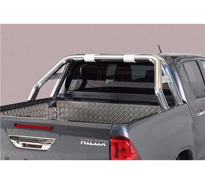 Double Roll-Bar Toyota Hilux Revo 2016+ Stainless Steel W/ Sidebar