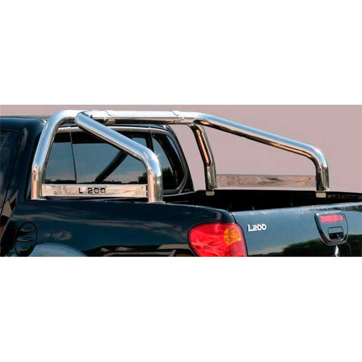 Roll-Bar Mitsubishi L200 06-09 Club Cab Inox C/ Leyenda