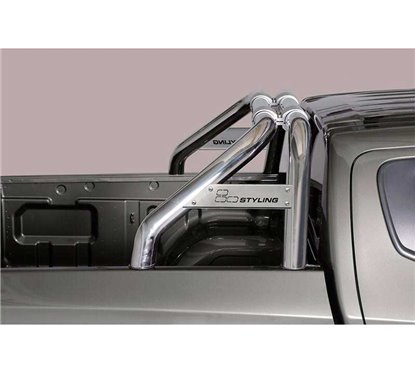 Roll-Bar Mitsubishi L200 15-19 Double Cab Stainless Steel W/ Logo