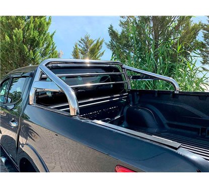 Roll-Bar Mitsubishi L200 15-19 Stainless Steel W/ Glass Protection