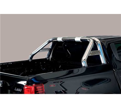 Roll-Bar Mitsubishi L200 2019+ Double Cab Stainless Steel W/ Logo