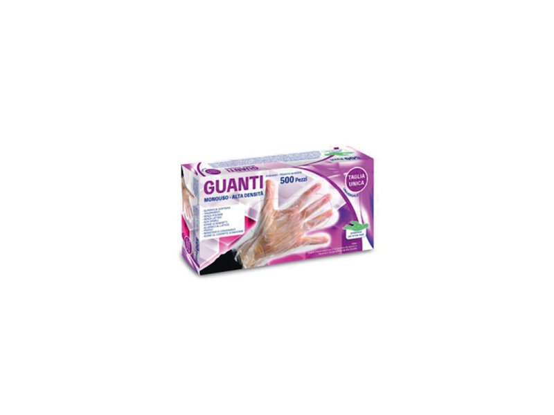 Boîte de Gants Alimentaires Jetables HDPE 500 unités Boîte de Gants Alimentaires Jetables HDPE 500 unités