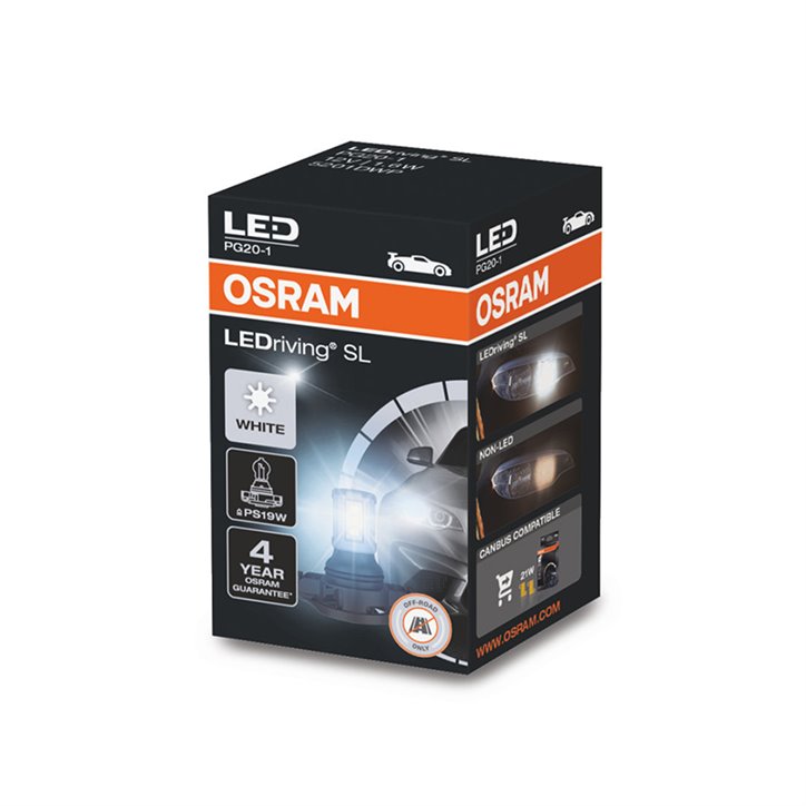 Lâmpada LED PS19W 12V/1.8W OSRAM LEDriving® SL WHITE