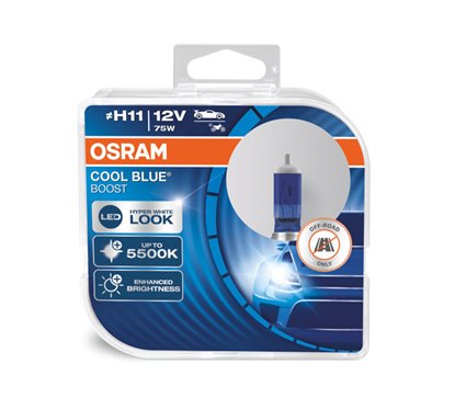 Kit 2 Lampes H11 12V/75W OSRAM Cool Blue Boost® HCB
