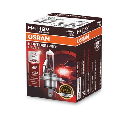 Lámpara H4 12V 60/55W OSRAM Night Beaker® Silver