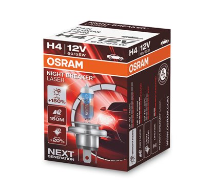 Lámpara H4 12V 60/55W OSRAM Night Beaker® Laser