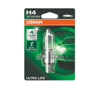 Lámpara H4 12V 60/55W OSRAM Ultra Life® Blister