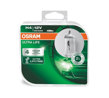 Kit 2 Lámparas H4 12V 60/55W OSRAM Ultra Life®