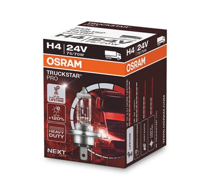 Lámpara H4 24V 75/70W OSRAM Truckstar® PRO