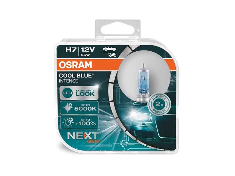 Kit 2 Lampes H7 12V/55W OSRAM Cool Blue Intense® NEXT GEN HCB Kit 2 Lampes H7 12V/55W OSRAM Cool Blue Intense® NEXT GEN HCB