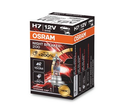 Lamp H7 12V/55W OSRAM Night Beaker® 200