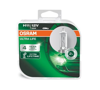 Kit 2 Lámparas H11 12V/55W OSRAM Ultra Life® HCB
