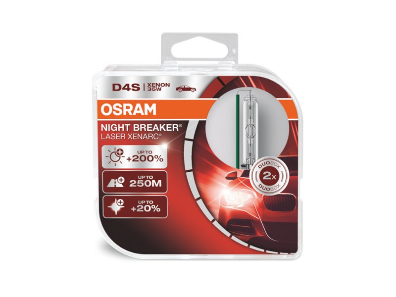Kit 2 Lámparas Xenons D4S 42V/35W OSRAM Night Breaker® Laser Xenarc HCB Kit 2 Lámparas Xenons D4S 42V/35W OSRAM Night Breaker® Laser Xenarc HCB