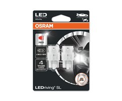 Kit 2 LED Lamps W21/5W 12V/1.7W OSRAM LEDriving® SL RED