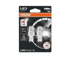 Kit 2 LED Lamps W16W 12V/1.4W OSRAM LEDriving® SL RED